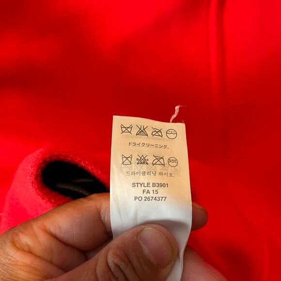 J. Crew Chateau Sz 0 Parka Italian Wool Stadium Cloth Coat Bright Red Women's‎ - Picture 7 of 8